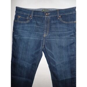 Eddie Bauer Jeans Women‎ 12/31 Straight Leg Dark Wash Classic Denim